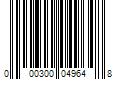 Barcode Image for UPC code 000300049648