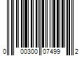 Barcode Image for UPC code 000300074992