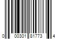 Barcode Image for UPC code 000301817734