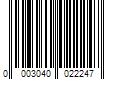 Barcode Image for UPC code 00030400222412