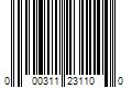 Barcode Image for UPC code 000311231100