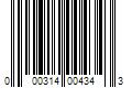 Barcode Image for UPC code 000314004343