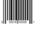 Barcode Image for UPC code 000316000091