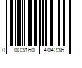 Barcode Image for UPC code 00031604043322