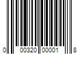 Barcode Image for UPC code 000320000018