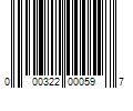 Barcode Image for UPC code 000322000597