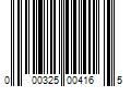 Barcode Image for UPC code 000325004165