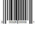 Barcode Image for UPC code 000326000081