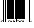 Barcode Image for UPC code 000332000082