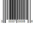 Barcode Image for UPC code 000337000056