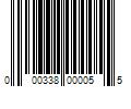 Barcode Image for UPC code 000338000055