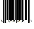 Barcode Image for UPC code 000338001403