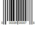 Barcode Image for UPC code 000339000078