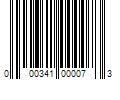 Barcode Image for UPC code 000341000073