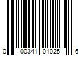 Barcode Image for UPC code 000341010256