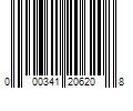 Barcode Image for UPC code 000341206208