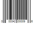 Barcode Image for UPC code 000342000096