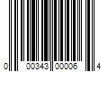 Barcode Image for UPC code 000343000064