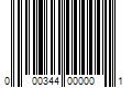 Barcode Image for UPC code 000344000001