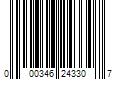 Barcode Image for UPC code 000346243307