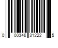 Barcode Image for UPC code 000346312225