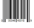 Barcode Image for UPC code 000346430189