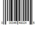 Barcode Image for UPC code 000346480245