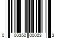 Barcode Image for UPC code 000350000033