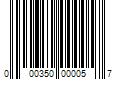 Barcode Image for UPC code 000350000057