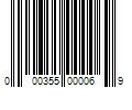 Barcode Image for UPC code 000355000069