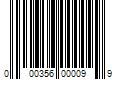 Barcode Image for UPC code 000356000099