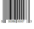 Barcode Image for UPC code 000358000073