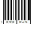 Barcode Image for UPC code 00036000540314