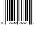 Barcode Image for UPC code 000360062007