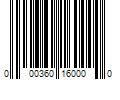 Barcode Image for UPC code 000360160000