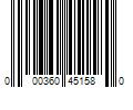 Barcode Image for UPC code 000360451580