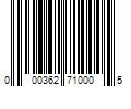 Barcode Image for UPC code 000362710005