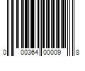 Barcode Image for UPC code 000364000098