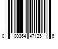 Barcode Image for UPC code 000364471256