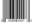 Barcode Image for UPC code 000365000073