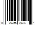 Barcode Image for UPC code 000365900274