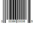 Barcode Image for UPC code 000366000065