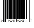 Barcode Image for UPC code 000367000057