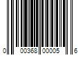 Barcode Image for UPC code 000368000056