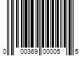 Barcode Image for UPC code 000369000055