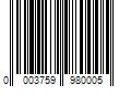 Barcode Image for UPC code 0003759980005