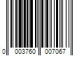 Barcode Image for UPC code 00037600070607