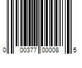 Barcode Image for UPC code 000377000085