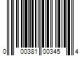 Barcode Image for UPC code 000381003454