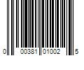 Barcode Image for UPC code 000381010025